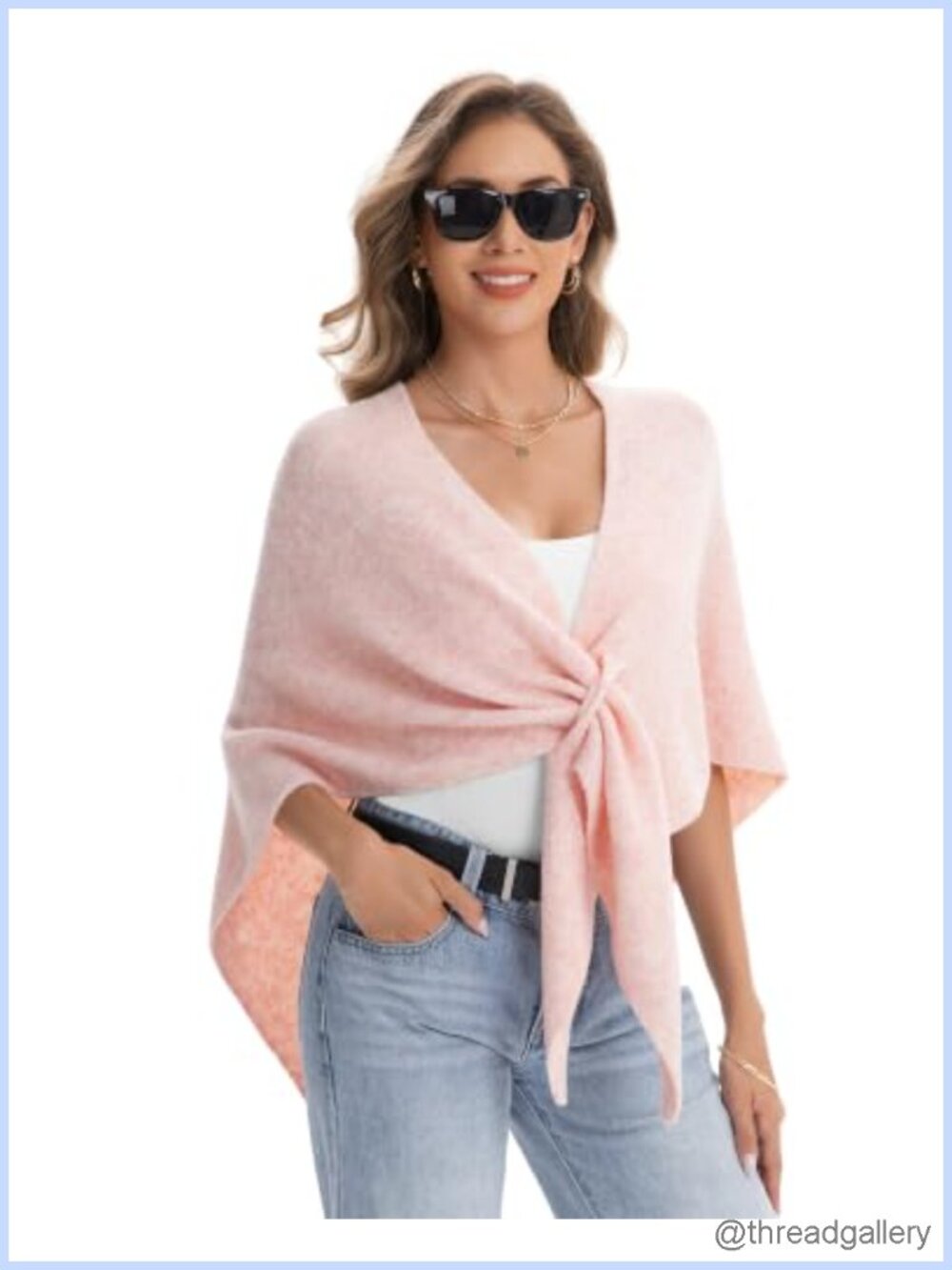 Pashmina Blend Triangle Shawl Wrap Women Lightweight Warm Scarf